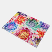 Mooie Succulente Planten Artsy Aquarel Deurmat (Schuin)