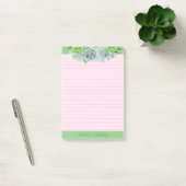 Mooie succulenten liefhebbers gepersonaliseerde ge post-it® notes (Kantoor)