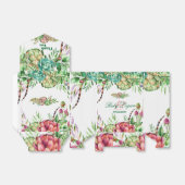 Mooie Succulents Wedding Favor Box Bedankdoosjes (Uitgevouwen)