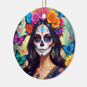 Mooie Sugar Skull Ornament (Links)
