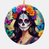Mooie Sugar Skull Ornament (Achterkant)