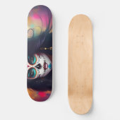 Mooie Sugar Skull Vrouw Schaats Deck Persoonlijk Skateboard (Voorkant)