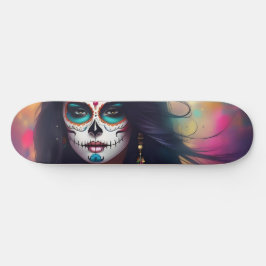 Mooie Sugar Skull Vrouw Schaats Deck Persoonlijk Skateboard