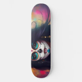 Mooie Sugar Skull Vrouw Schaats Deck Persoonlijk Skateboard (Voorkant)