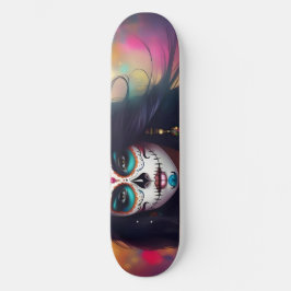 Mooie Sugar Skull Vrouw Schaats Deck Persoonlijk Skateboard