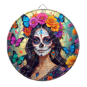 Mooie Suiker Schedel Dartbord