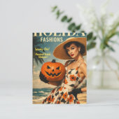 Mooie Summerween-modepopmodel Briefkaart (Staand voorkant)