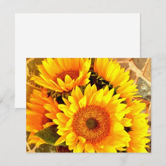 Mooie Sunflower Bouquet Gifts Briefkaart (Voorkant / Achterkant)