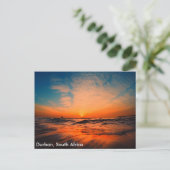 Mooie sunrises over de oceaan in Durban, Zuiden Briefkaart (Staand voorkant)