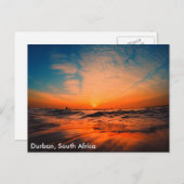Mooie sunrises over de oceaan in Durban, Zuiden Briefkaart (Voorkant / Achterkant)