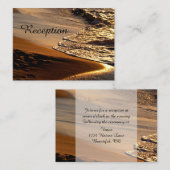 Mooie Sunset Beach bruiloft receptie Kaarten (Voorkant / Achterkant)