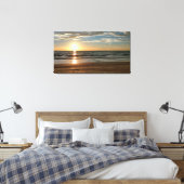 Mooie Sunset Beach op maat Canvas Afdruk (Insitu (Slaapkamer))