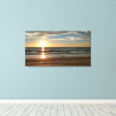 Mooie Sunset Beach op maat Canvas Afdruk (Insitu (Houten vloer))