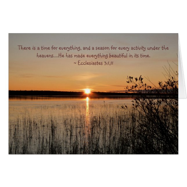 Mooie Sunset-kaart - volledig  (Voorkant Horizontaal)