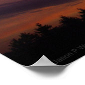 Mooie Sunset Panorama Poster (Hoek)