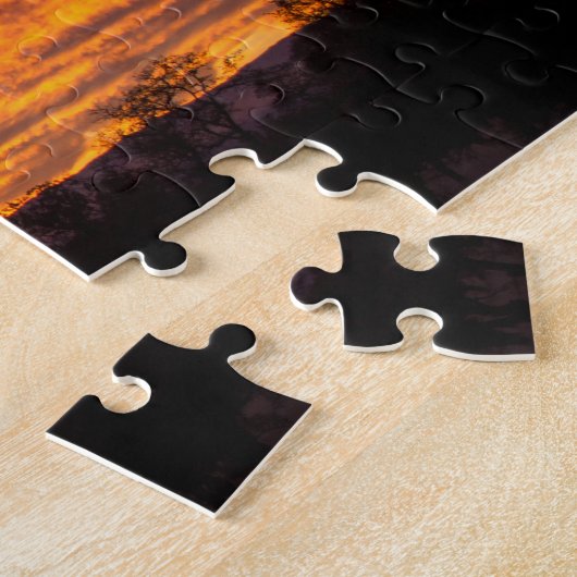 Mooie Sunset Puzzle Legpuzzel (Zijkant)