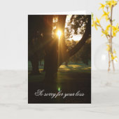 Mooie Sunset Sympathikaart Kaart (Gele Bloem)