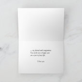 Mooie Sunset Valentijn voor de man van de man Feestdagen Kaart (Binnen)