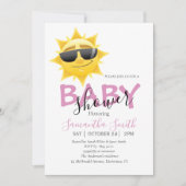 Mooie Sunshine Boho Baby shower Uitnodiging (Voorkant)