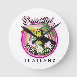 Mooie Surat Thani thailand logo Ronde Klok