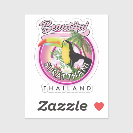 Mooie Surat Thani thailand logo Sticker (Vel)