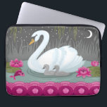 Mooie Swan-laptophoes Laptop Sleeve<br><div class="desc">Een mooie Swan Laptop Mouw</div>