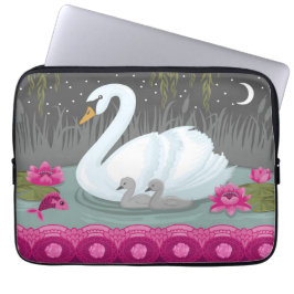Mooie Swan-laptophoes Laptop Sleeve