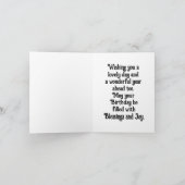 Mooie Swan Verjaardag Wenskaart Kaart (Binnen)