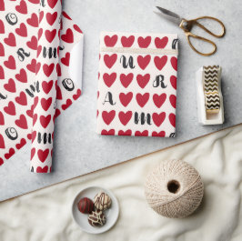 Mooie Sweet Amour Heart Valentijnsdag Cadeaus Cadeaupapier