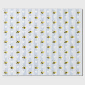 Mooie Sweet Cartoon bee Geschenken inpakpapier (Vlak)