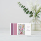 Mooie Sweet Pea Flower Event Planner Visitekaartje (Staand voorkant)