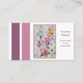 Mooie Sweet Pea Flower Event Planner Visitekaartje (Voorkant)