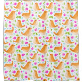 Mooie Sweet Waterverf Vogeldouchegordijn Douchegordijn (Voorkant)