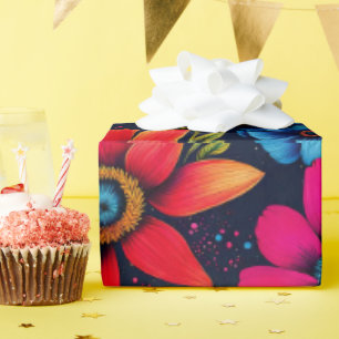 Mooie Sweety Flowers en Rozen Cadeaupapier