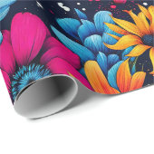 Mooie Sweety Flowers en Rozen Cadeaupapier (Rol Hoek)