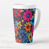 Mooie Sweety Flowers en Rozen Latte Mok (Rechterhoek)