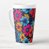 Mooie Sweety Flowers en Rozen Latte Mok (Linkerhoek)