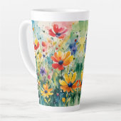 Mooie Sweety Flowers en Rozen Latte Mok (Linkerhoek)