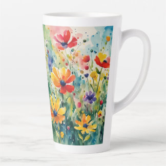 Mooie Sweety Flowers en Rozen Latte Mok