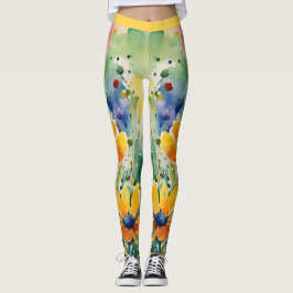 Mooie Sweety Flowers en Rozen Leggings