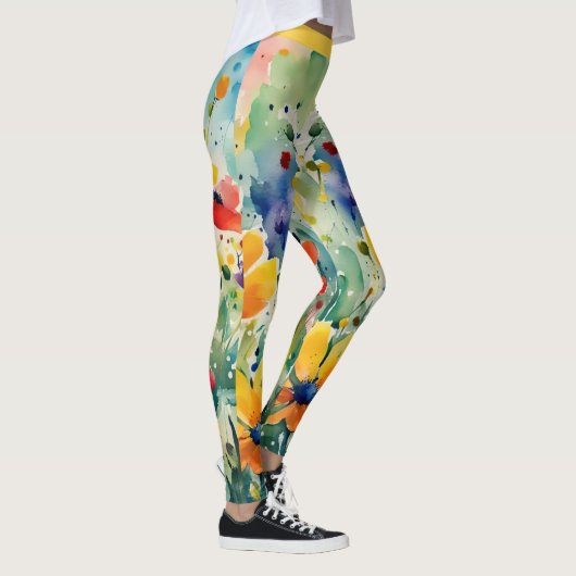 Mooie Sweety Flowers en Rozen Leggings (Rechts)