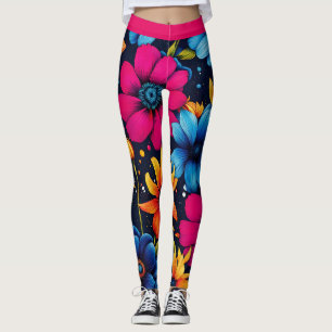 Mooie Sweety Flowers en Rozen Leggings