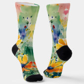 Mooie Sweety Flowers en Rozen Sokken (Gebogen)
