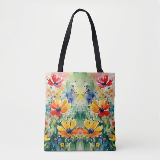 Mooie Sweety Flowers en Rozen Tote Bag (Voorkant)
