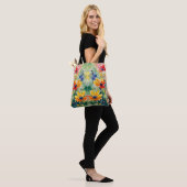 Mooie Sweety Flowers en Rozen Tote Bag (Op model)