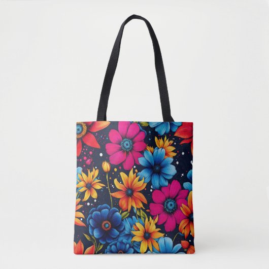 Mooie Sweety Flowers en Rozen Tote Bag (Voorkant)