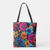 Mooie Sweety Flowers en Rozen Tote Bag (Achterkant)