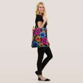 Mooie Sweety Flowers en Rozen Tote Bag (Op model)