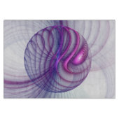 Mooie Swing Moderne Abstracte Fractale Kunst Roze Snijplank (Voorkant)