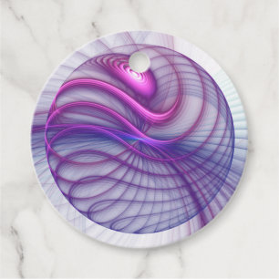 Mooie Swing Moderne Abstracte Kunst Roze Aangepast Bedankjes Labels